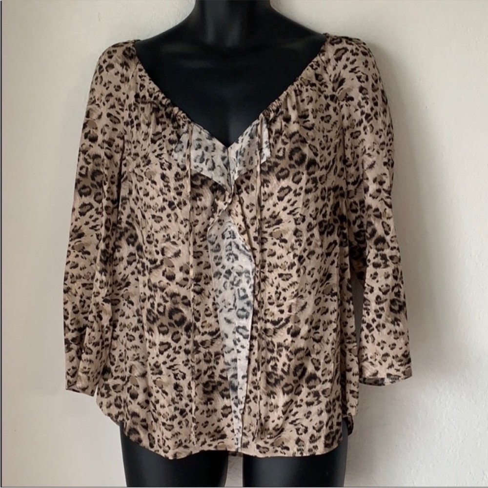 Rebecca Taylor Leopard Print Top‎